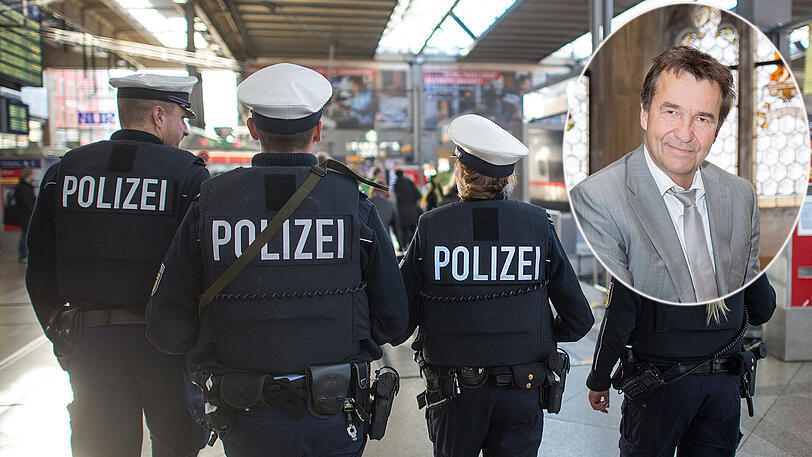 Die Bundespolizei patrouilliert am Hauptbahnhof. Geht es nach der CSU, soll an Angst-Orten wie dem Bahnhof ebenfalls ein bewaffneter Ordnungsdienst für ein höheres Sicherheitsempfinden sorgen. Der KVR-Chef Thomas Böhle hält wenig davon.