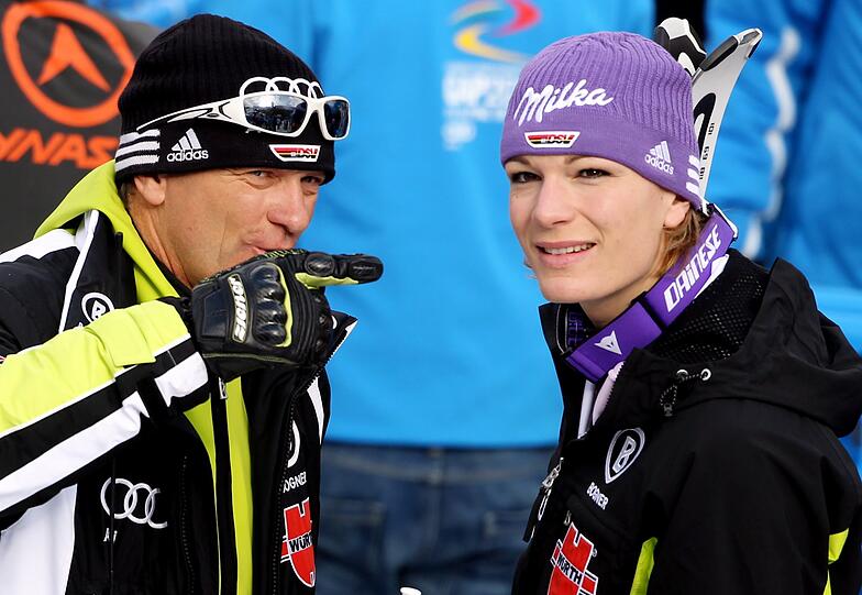 Mit dem Gesamtergebnis des DSV-Teams ist Wolfgang Maier "nicht ganz zufrieden" - außer mit Maria Riesch