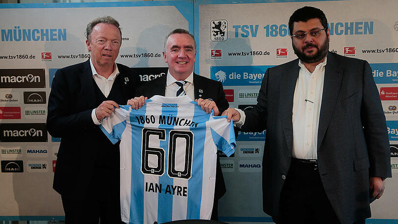 Ian Ayre (m.) mit Peter Cassalette (l.) und Hasan Ismaik.