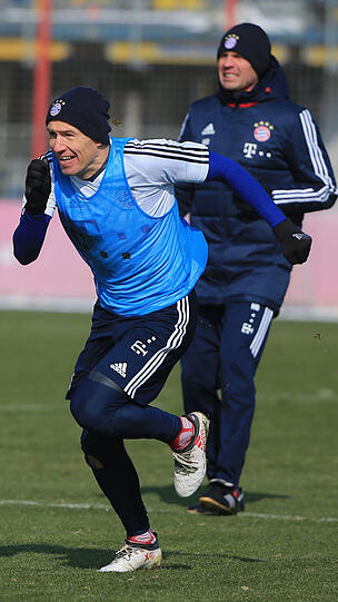 Im Sprint: Arjen Robben.