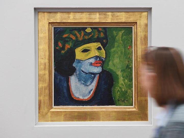 Max Pechstein, Die gelbe Maske, 1910.