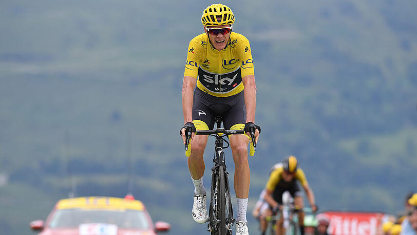 Ist nicht mehr so dominant wie früher, hat aber alle Trümpfe in der Hand: Der britische Tour-Leader Christopher Froome. Ist nicht mehr so dominant wie früher, hat aber alle Trümpfe in der Hand: Der britische Tour-Leader Christopher Froome.