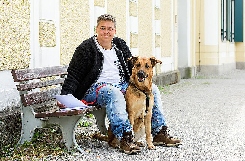 "Ich hadere nicht mit dem Schicksal, ich mache das Beste daraus": Marie mit ihrer Sina.
