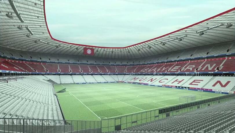 Im FC-Bayern-Style: So soll die Allianz Arena ab Ende Juli aussehen. Im FC-Bayern-Style: So soll die Allianz Arena ab Ende Juli aussehen.