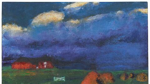 Emil Noldes traumschöne "Marschlandschaft" ist 1926 entstanden.