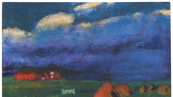 Emil Noldes traumschöne "Marschlandschaft" ist 1926 entstanden.