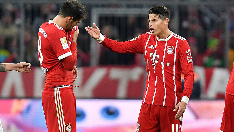 James Rodriguez und Javi Martinez werden gegen Anderlecht zuerst auf der Bank Platz nehmen.