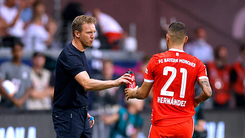 Lucas Hernández (re.) ist derzeit unter Julian Nagelsmann gesetzt.