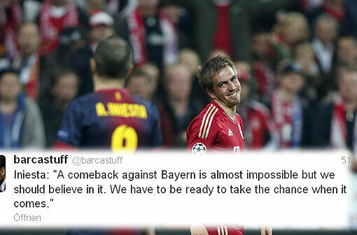 "Ein Comeback gegen Bayern ist fast unmöglich, aber wir sollten daran glauben. Wir müssen bereit sein die Chance zu ergreifen - wenn sie kommt."