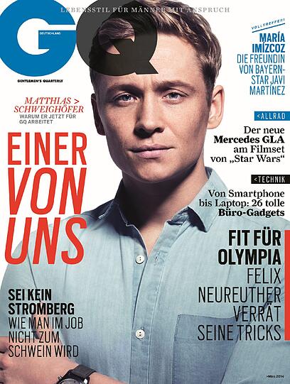Maria Imizcoz in der Märzausgabe der GQ.