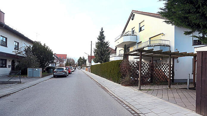 In dieser Straße ereignete sich das Verbrechen.
