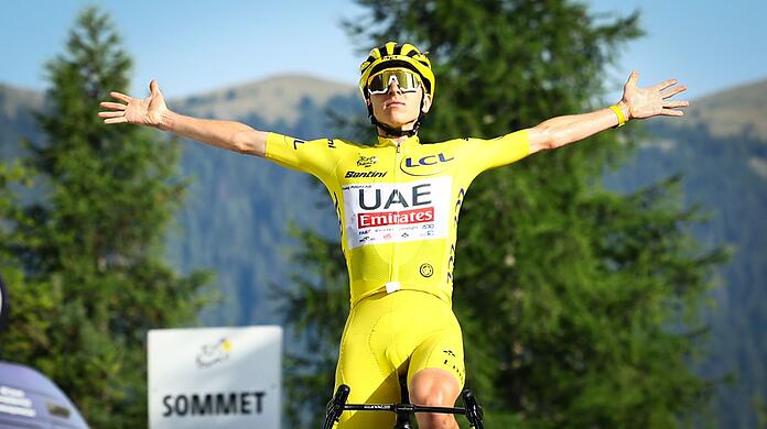 Pogacar holt sich bereits seinen fünften Etappensieg bei der diesjährigen Tour.