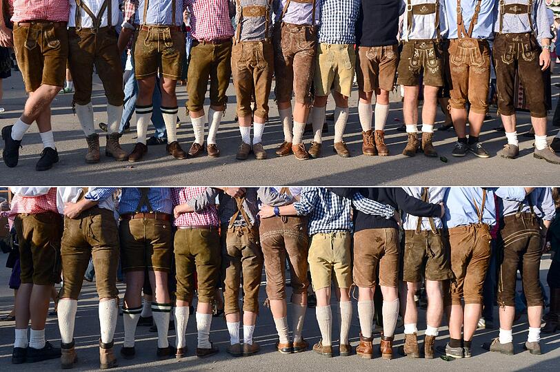 Die meisten von ihnen kamen in Tracht - oft nur anhand der Sprache konnte man Touristen von Einheimischen unterscheiden.