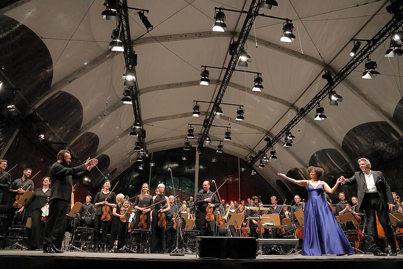 Das Festspielkonzert von "Oper für alle" auf dem Marstallplatz.