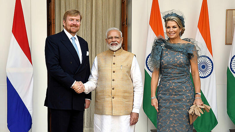 König Willem-Alexander ist mit seiner Frau Máxima zu Besuch in Indien