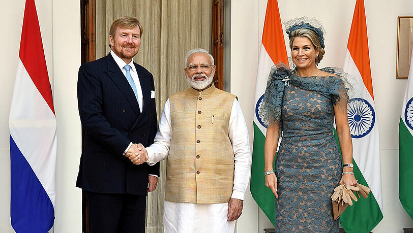 König Willem-Alexander ist mit seiner Frau Máxima zu Besuch in Indien König Willem-Alexander ist mit seiner Frau Máxima zu Besuch in Indien