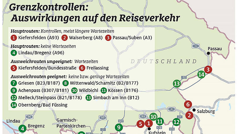 Auch die wieder eingeführten Grenzkontrollen wirken sich negativ aus. Auch die wieder eingeführten Grenzkontrollen wirken sich negativ aus.