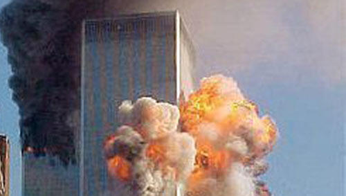 Das World Trade Center in Flammen