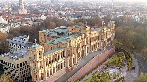 Der Bayerische Landtag, Sitz des bayerischen Parlaments.