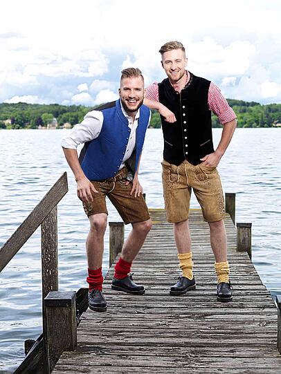 Fesch hoch zwei: Florian Kettemer (l.) und Maximilian Kastner.