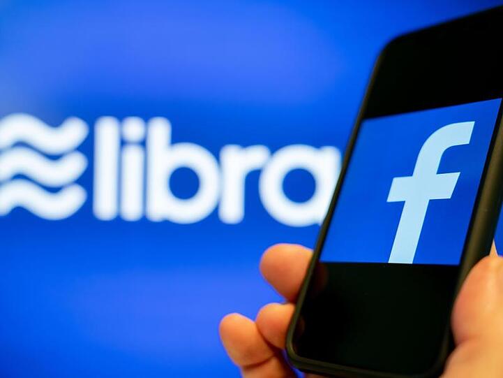 Die Logos des Internetkonzerns Facebook und der von ihm geplanten globalen Digitalwährung Libra.