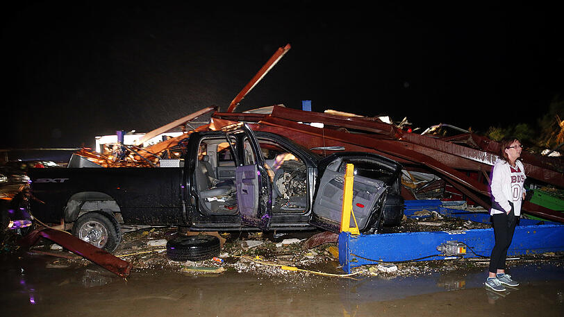 Heftige Unwetter haben den Süden der USA heimgesucht. In Texas tobten heftige Tornados. Die Bilder der Zerstörung.