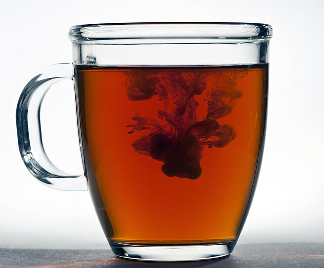 In einer Tasse Tee soll der Arzt das Gift aufgelöst haben, mit dem er seine Geliebte schädigen wollte.