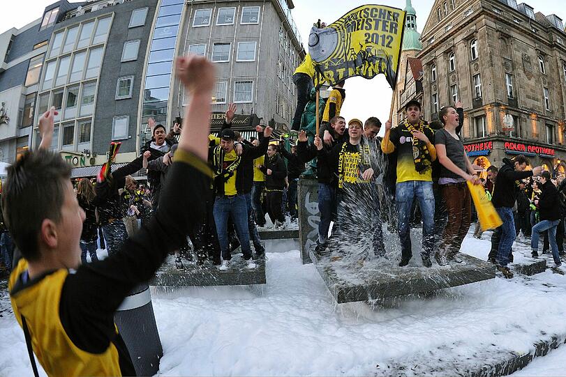Die ganz große Party: Dortmund feiert die Meisterschaft. Die Bilder