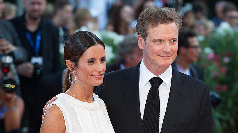 Colin Firth und Livia Giuggioli in Venedig