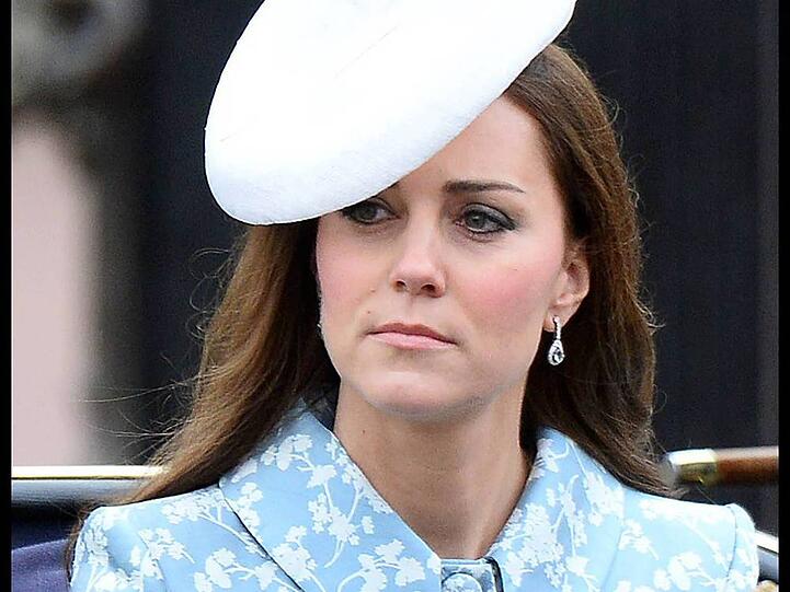 So zeigte sich Kate bei der "Trooping the Colour"-Parade in London