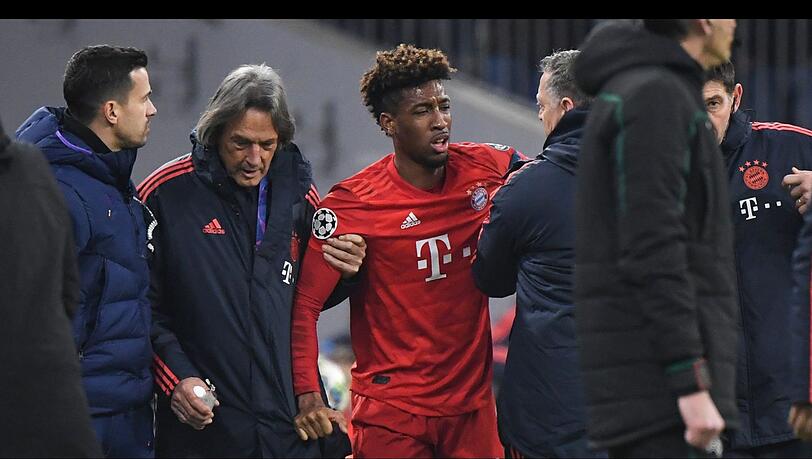 Kingsley Coman zog sich gegen Tottenham eine Knieverletzung zu.