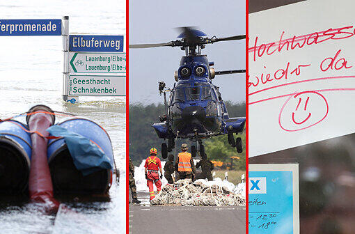 Das Hochwasser in Deutschland: Kuriose und dramatische Bilder zum Durchklicken