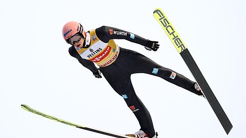 Beim Springen in Oberstdorf Fünfter: Karl Geiger.