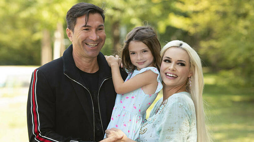 Glückliche, kleine Familie: Lucas Cordalis, die kleine Sophia und Daniela Katzenberger