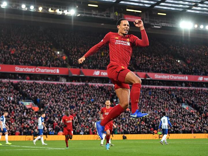 Virgil van Dijk brachte Liverpool per Doppelpack 2:0 in Front.