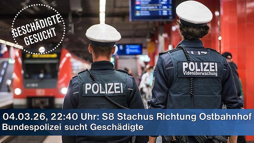 Die mutma&szlig;lich betroffenen Frauen sowie weitere Zeugen konnte die Bundespolizei bisher nicht ausfindig machen.