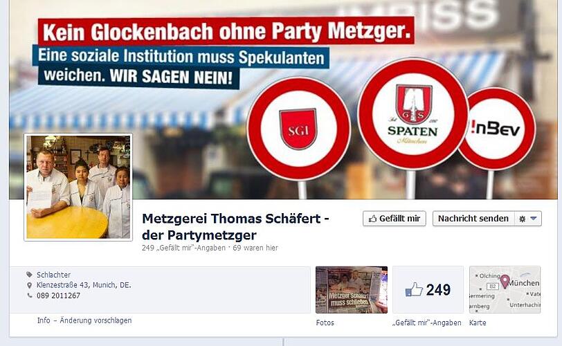 "Eine soziale Institution muss Spekulanten weichen! Wir sagen Nein!" - mit dieser Facebook-Kampagne soll der Laden von Metzger Thomas Schäfert gerettet werden.