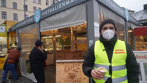 Eine Stärkung am Viktualienmarkt.