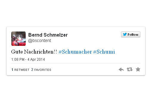 Freude über die positiven Nachrichten zu Michael Schumacher: Die Reaktionen aus dem Netz.