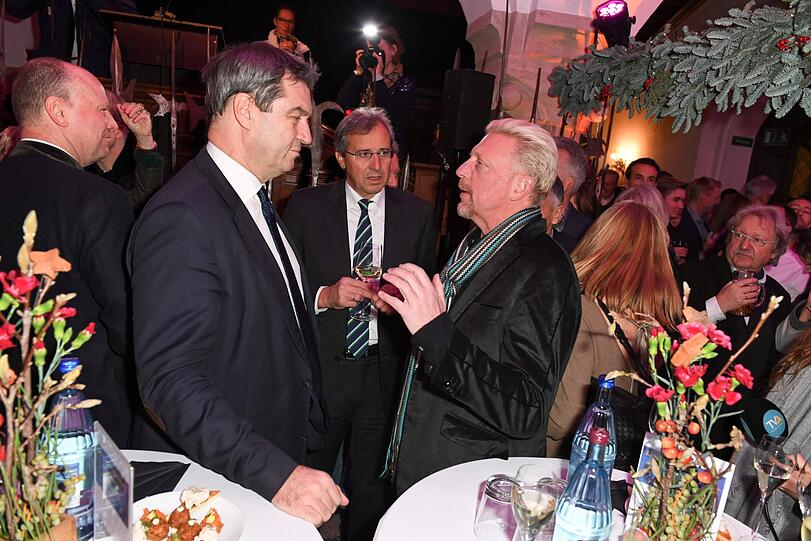 Markus Söder mit Boris Becker