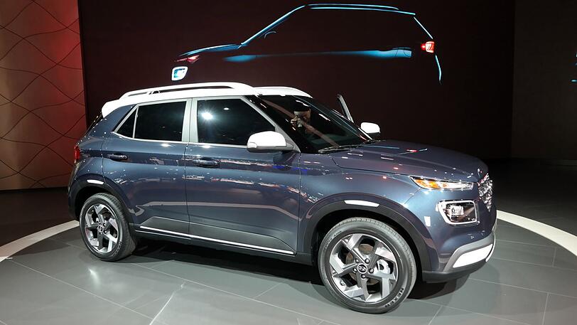 Auch das Kompakt-SUV Venue von Hyundai feiert in New York Premiere.