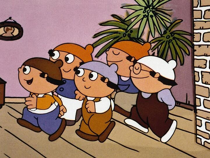 So marschierten die Mainzelmännchen in den siebziger Jahren durch das ZDF-Programm