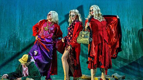 Eine Szene aus der Oper "Götterdämmerung".