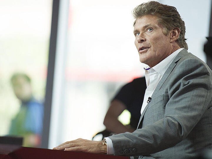 Lässt sich trotz Problemen nicht unterkriegen: David Hasselhoff