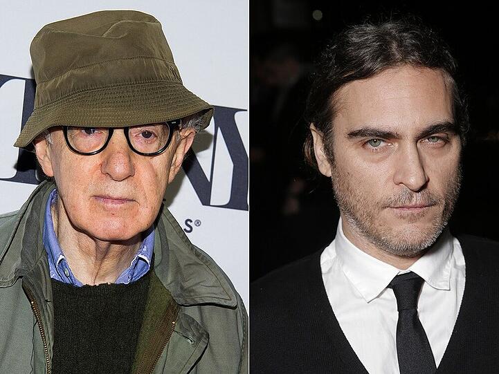 Arbeiten bald zusammen: Woody Allen (li.) und Joaquin Phoenix