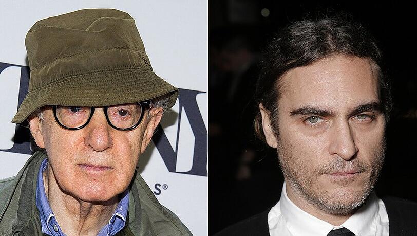 Arbeiten bald zusammen: Woody Allen (li.) und Joaquin Phoenix Arbeiten bald zusammen: Woody Allen (li.) und Joaquin Phoenix