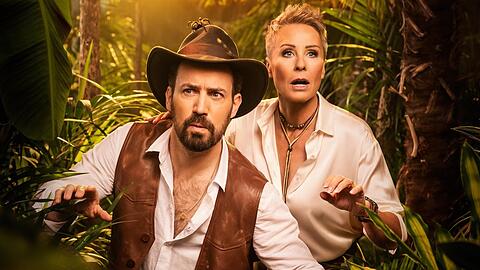 Jan Köppen und Sonja Zietlow moderieren "Ich bin ein Star - Showdown der Dschungel-Legenden".