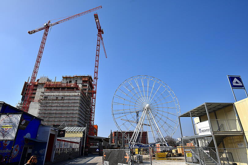 Das Hi-Sky hinter dem Ostbahnhof ist schon fast fertig!
