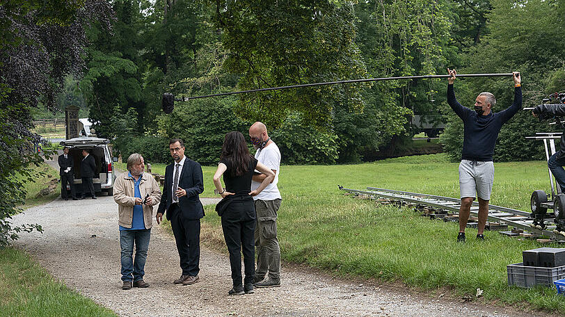 Im Juni und Juli 2020 wurde der "Tatort: Es lebe der König!" mit Jan Josef Liefers und Axel Prahl gedreht - unter Corona-Drehbedingungen