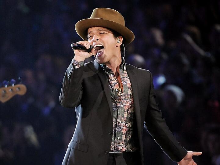 Bruno Mars bei einem Auftritt in New York im letzten Jahr